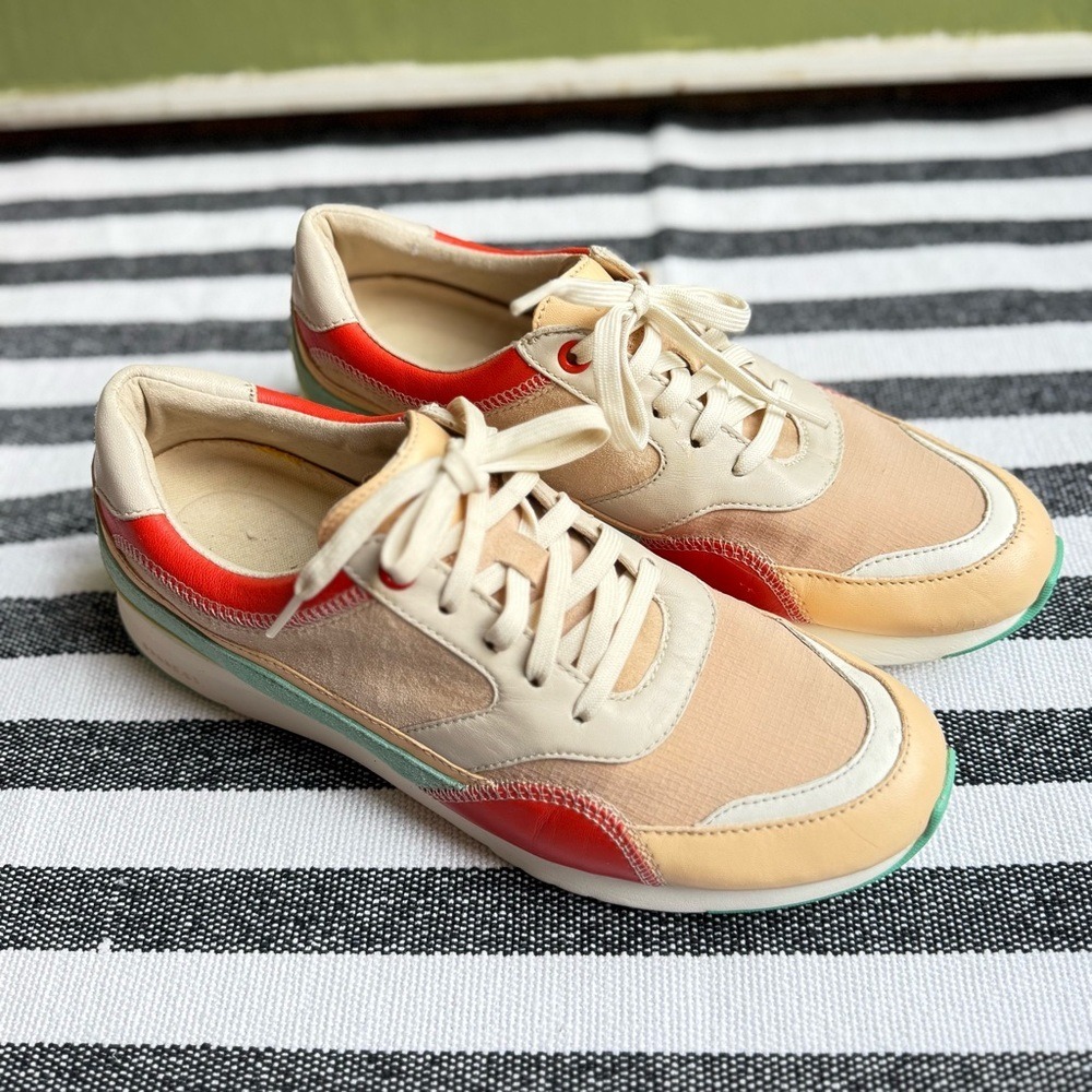 Cole Haan Cream, Coral & Peach Women’s Sneakers